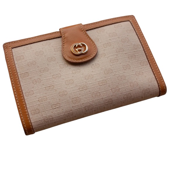 Gucci Bifold Wallet Monogram Beige / Brown - Picture 1 of 10